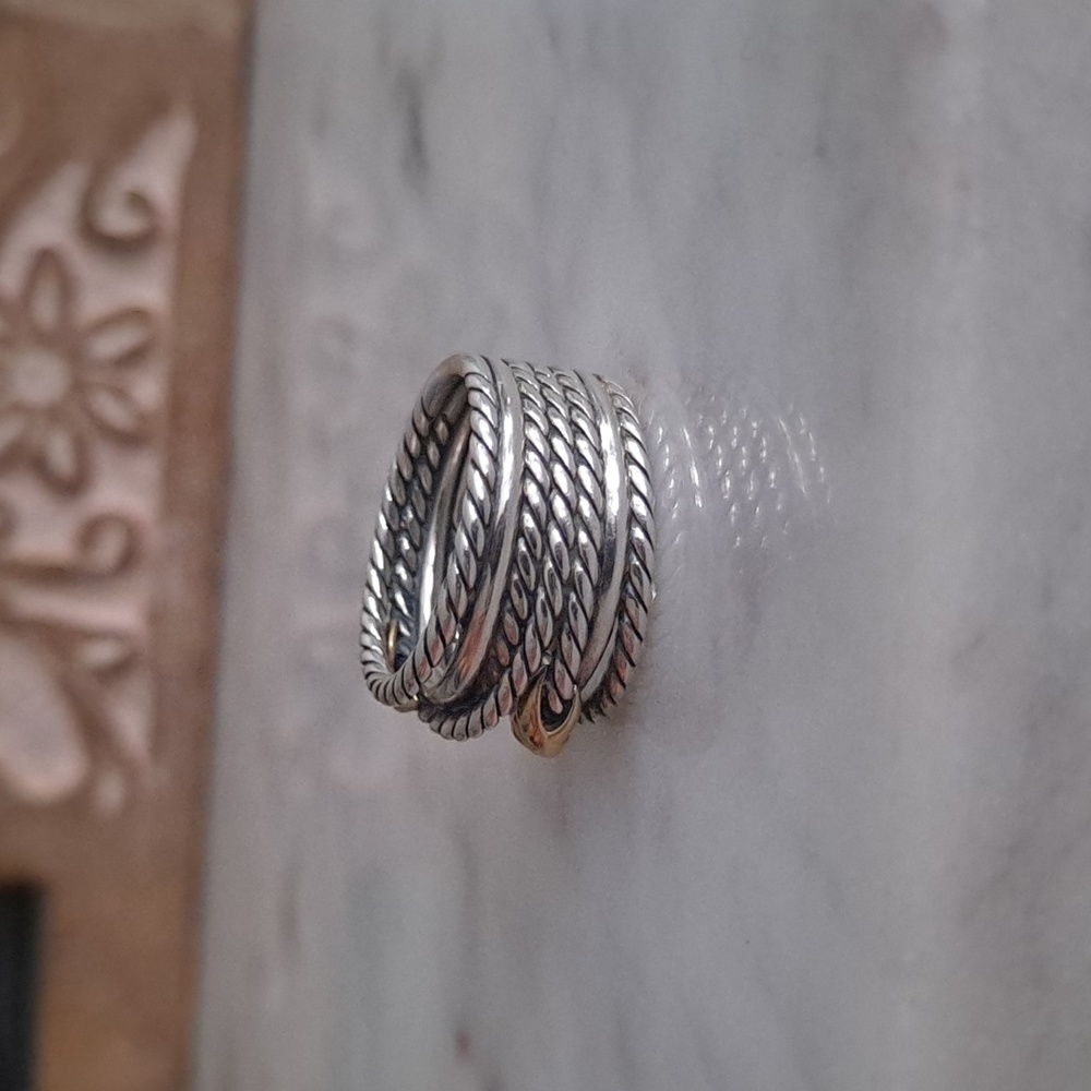 Authentic David Yurman Double X Crossover ring - Picture 5 of 16